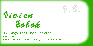 vivien bobok business card